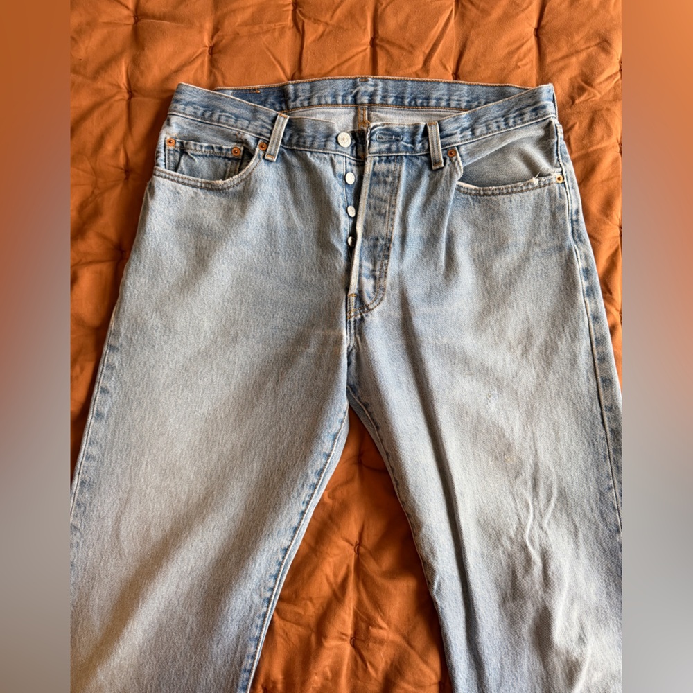 Vintage Levi's Light Blue Button-Fly Jeans